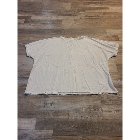 Tres Bien small women's white oversized tee - Picture 1 of 6
